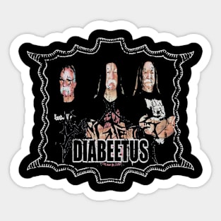 Diabeetus Death Metal Version Sticker